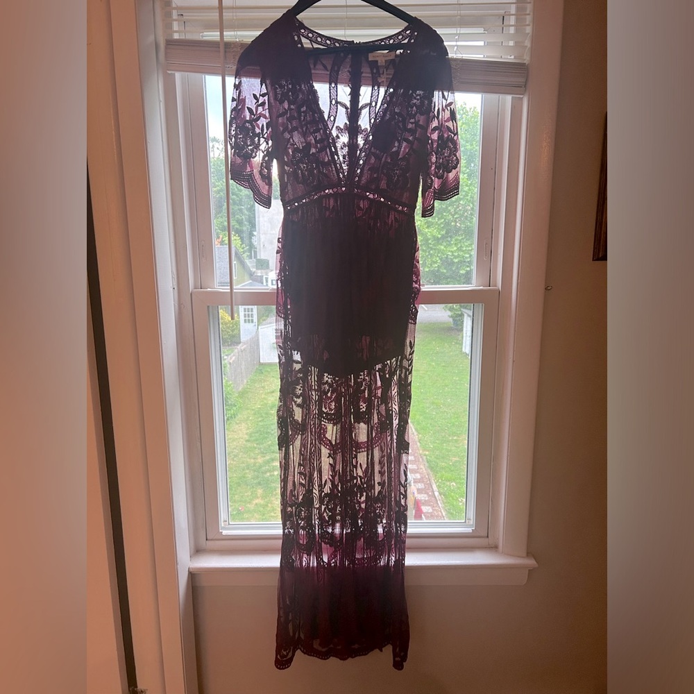 Honey Punch Lace Dress with Shorts